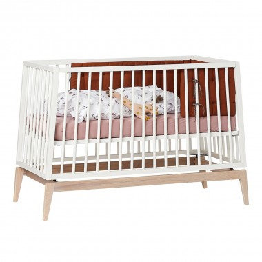 Lit Bebe Luna 60x1 Blanc Leander Les Enfants Reveurs