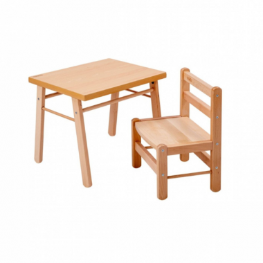 Table + chaise enfant bois...